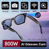 AI Smart Glasses with Camera, Bluetooth 720P Video & Photos
