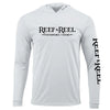 Limited Edition White Reef Fishing Shirt With Hood