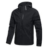 FSW Black Waterproof Hooded Outdoor Fishing Jacket