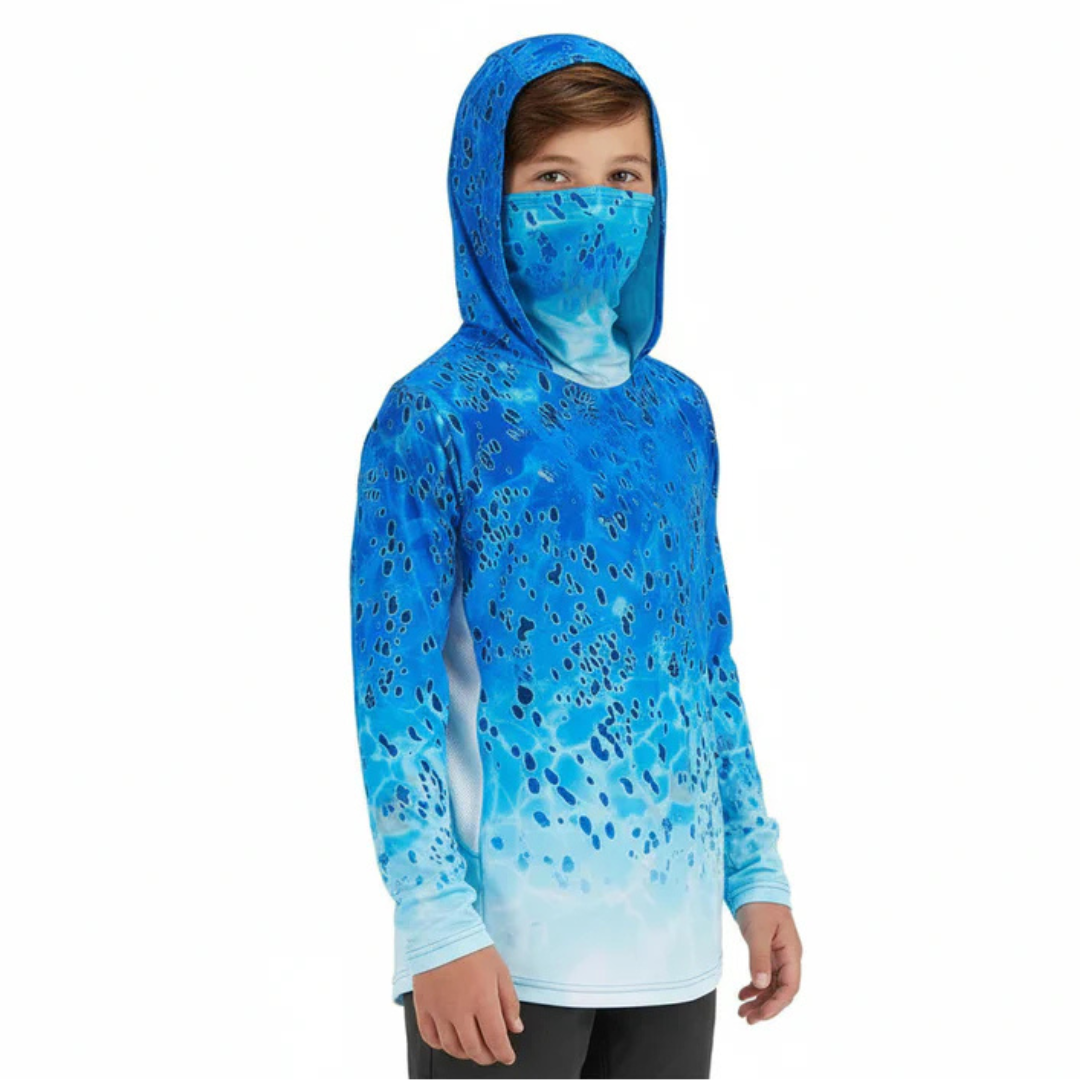 Little Legend Kids Fishing Shirts Upf 50+ Long Sleeve Fishing Shirt