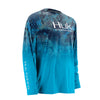 Blue Deep Horizon Vented Uv Protection Breathable Fishing Shirts
