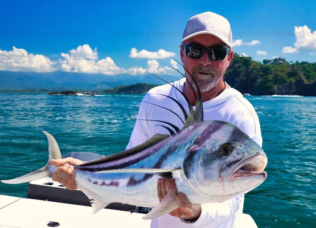 Reef Blue UV50 Hooded Fishing Shirt