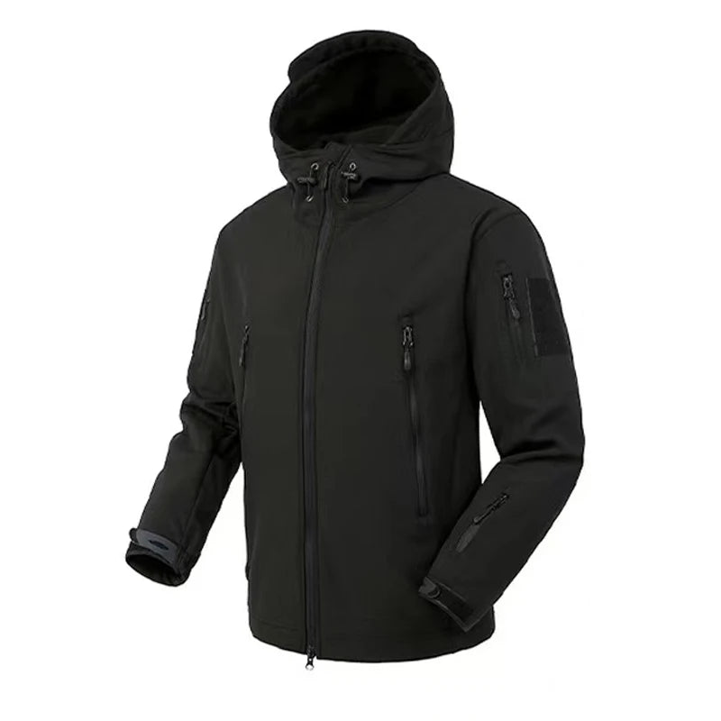 FSW Black Winter Fleece Waterproof Fishing  Jacket
