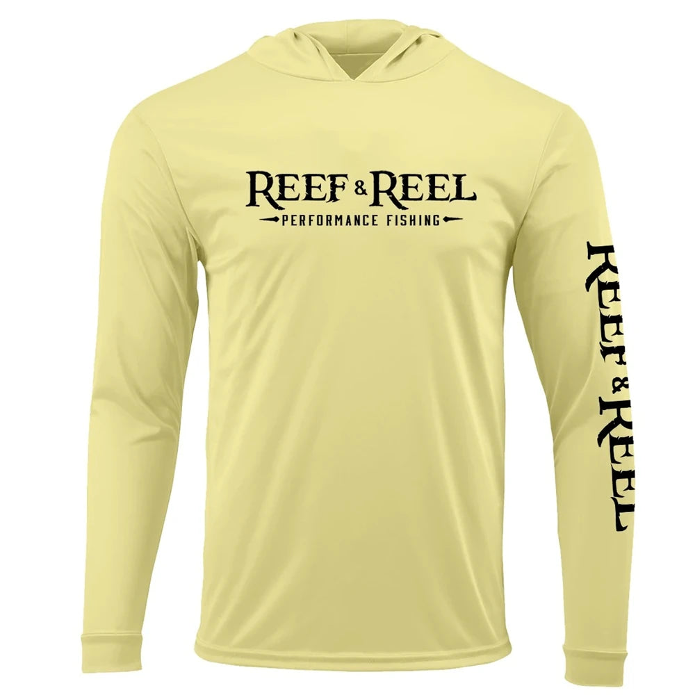 Limited Edition Yellow Reef Fishing Shirt With Hood