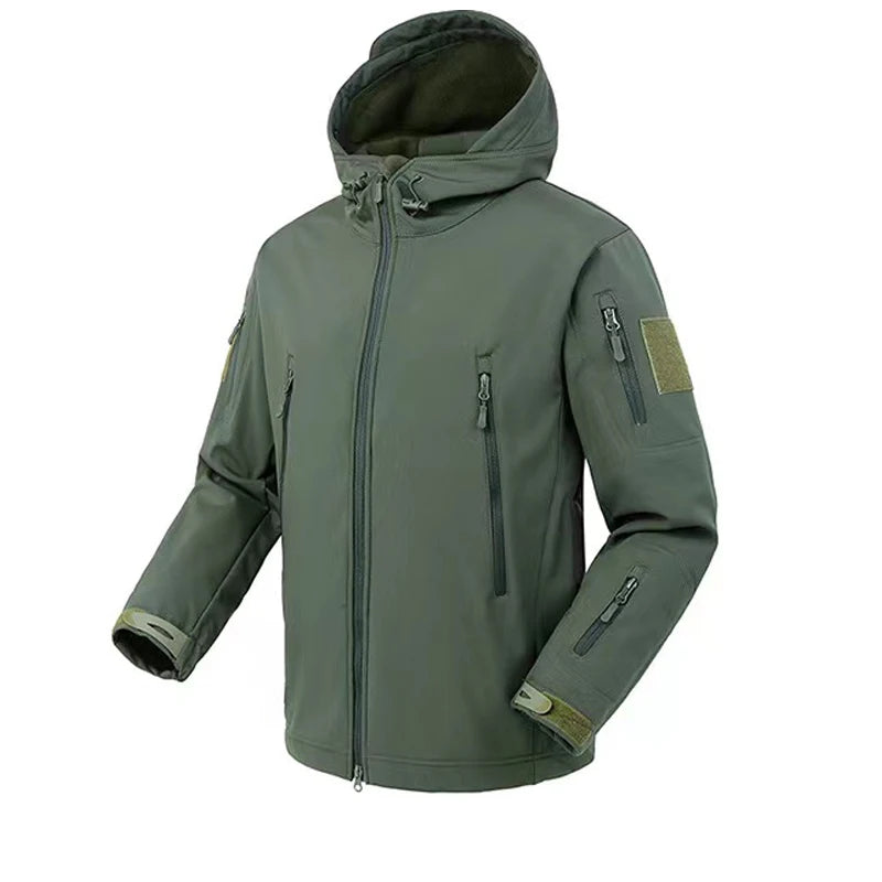 FSW Green Winter Fleece Waterproof Fishing  Jacket