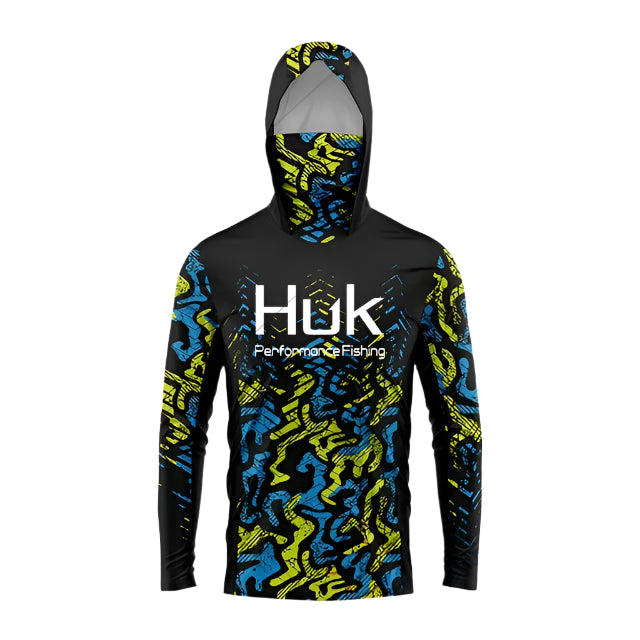 New Swirl Upf 50 Hooded Face Cover Fishing Shirts