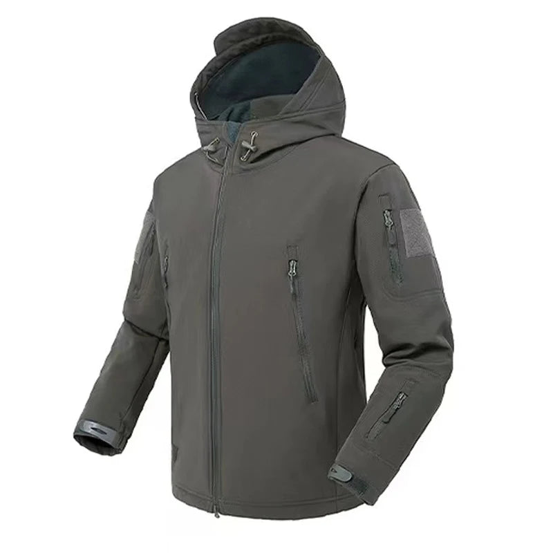 FSW Grey Winter Fleece Waterproof Fishing  Jacket