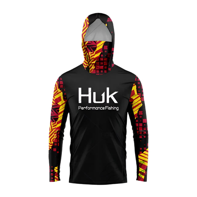 New Dark Horizon Upf 50 Hooded Face Cover Fishing Shirts