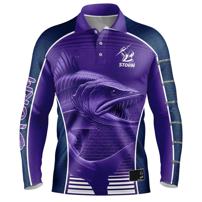 Barracuda Footy Fishing Shirt Limited Edition - Men's Sizes S-5XL, Comfortable & Breathable