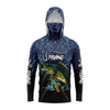 Reef Blue UV50 Hooded Fishing Shirt