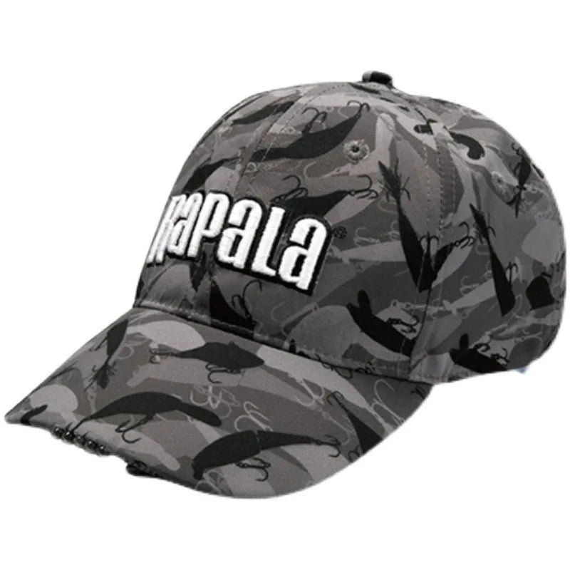 RAPALA grey Camo Adjustable Fishing Cap