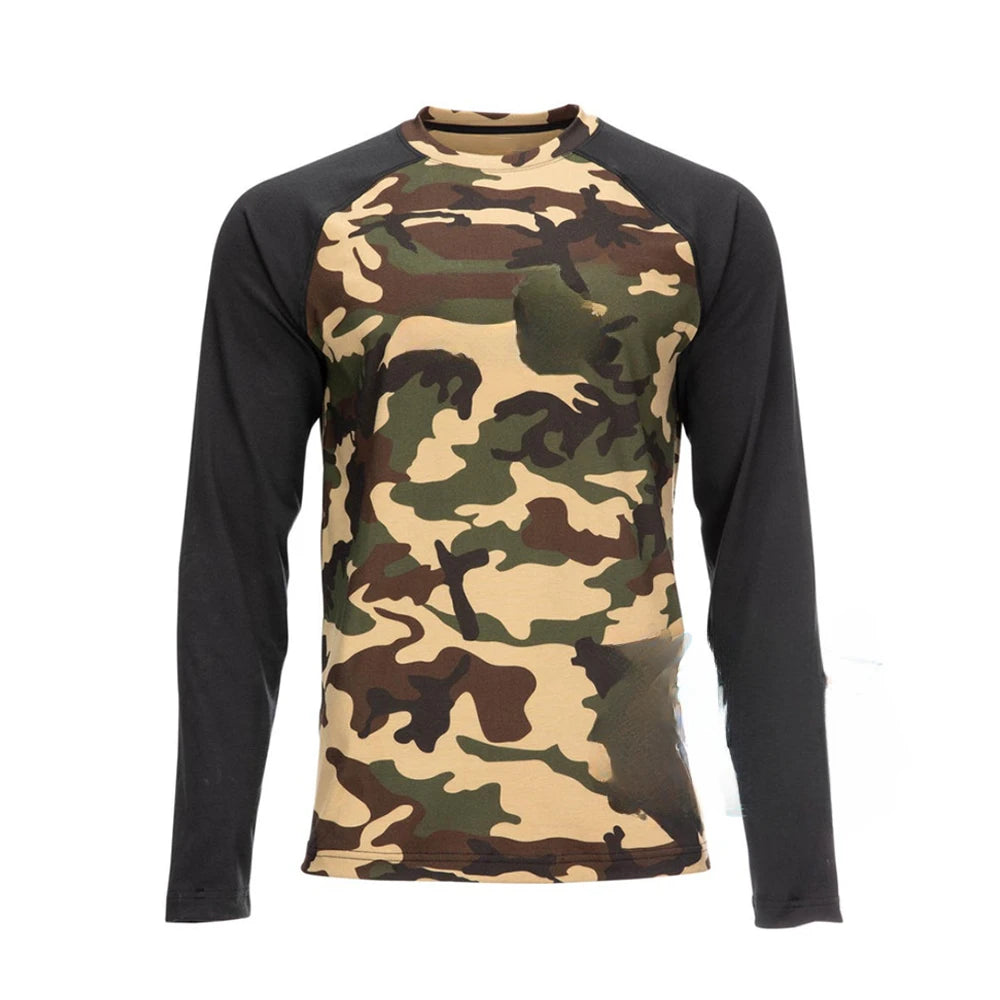 New - Camo Brown Hooded Anti-UV Fishing Shirts