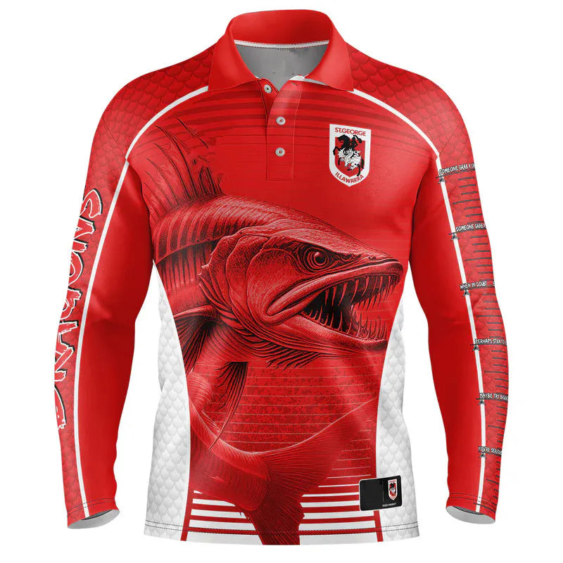 Barracuda Footy Fishing Shirt Limited Edition - Men's S-5XL, Comfortable & Breathable