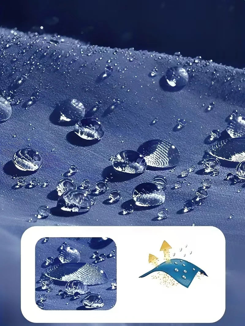 FSW Blue Waterproof Hooded Outdoor Fishing Jacket