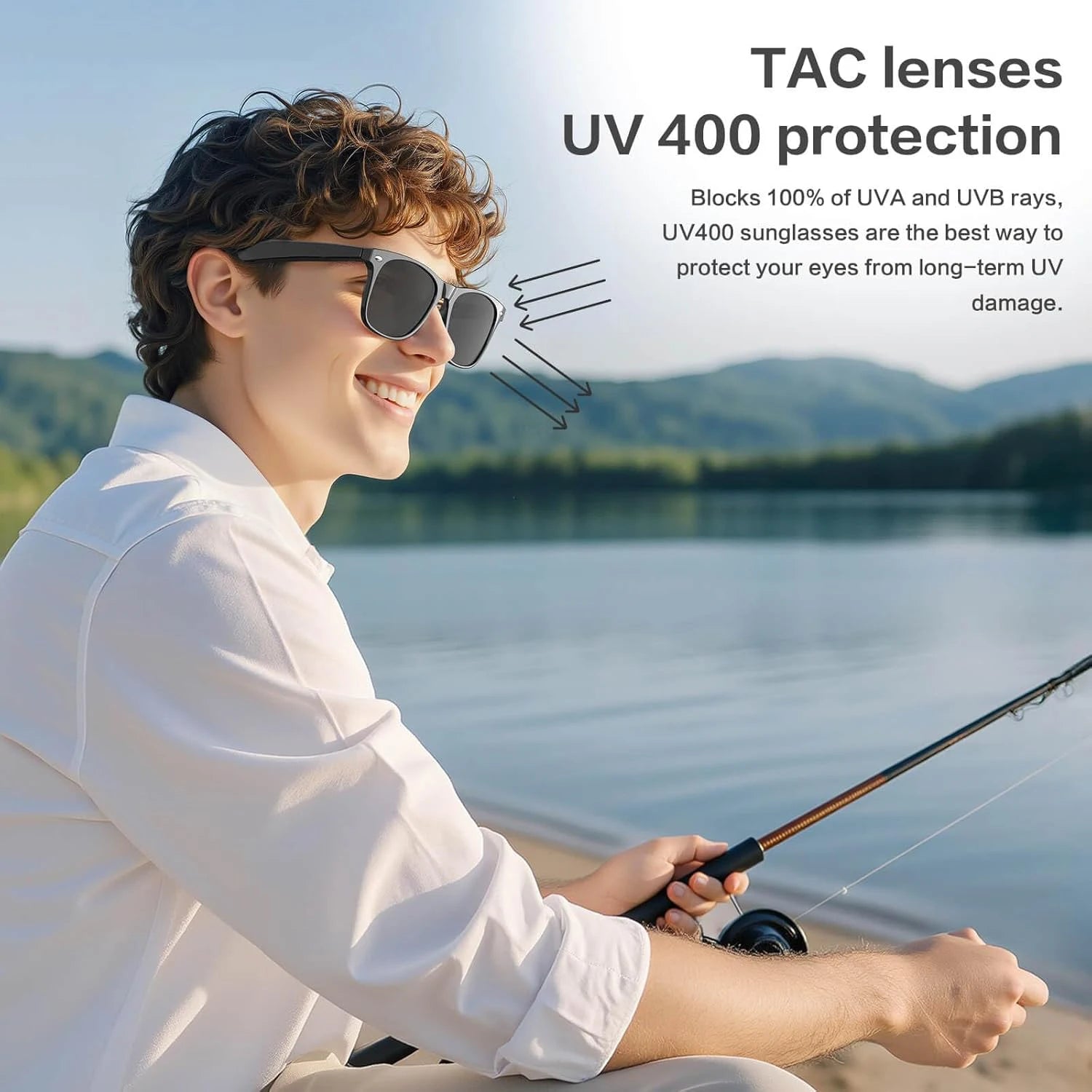 AI Smart Glasses with Camera, Bluetooth 720P Video & Photos