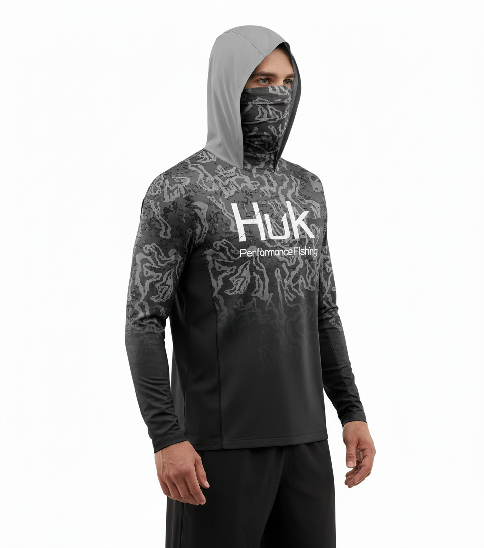 Moon Tide UV Protection Mask Fishing Shirt