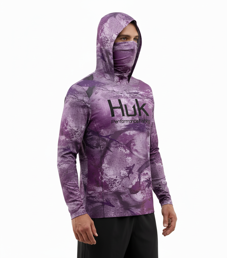 Deep Sea Purple UPF 50+ Fishing Shirt