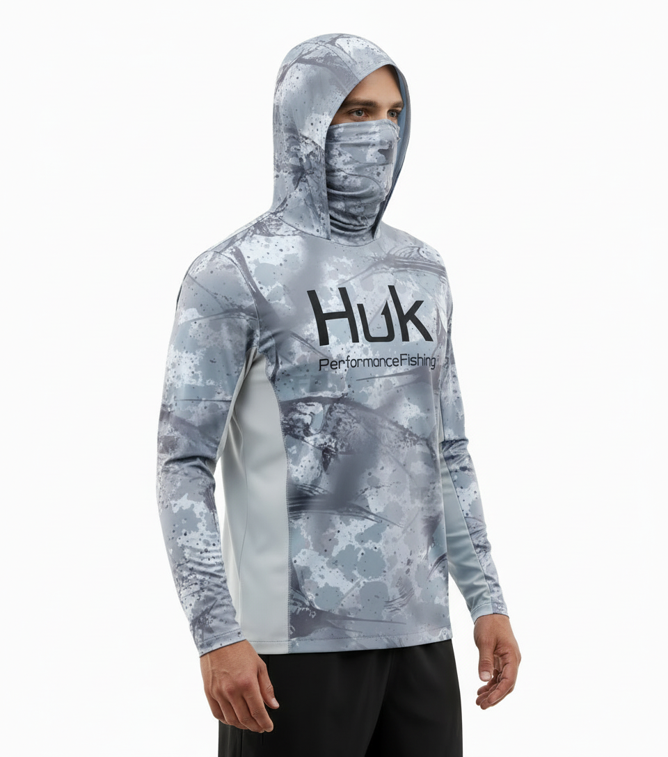 Deep Sea Grey Marl UPF 50+ Fishing Shirt