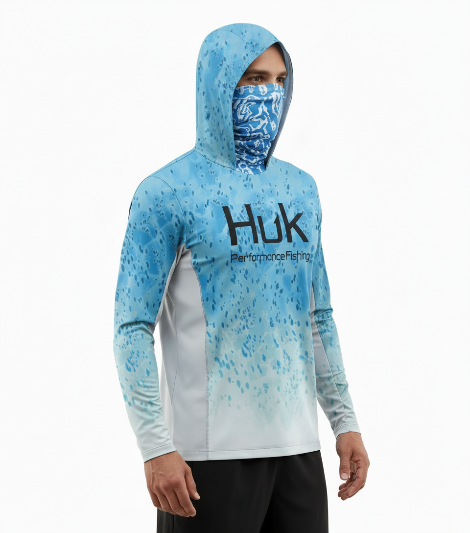 Deep Sea Blue Marl UPF 50+ Fishing Shirt