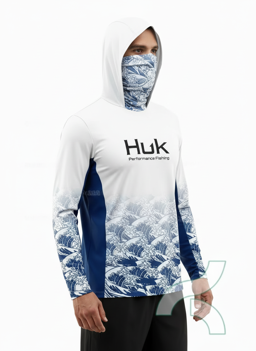 Marlin WB UV50 Long Sleeve Hooded Fishing Shirt